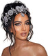 Silver Rhinestone Wedding Tiara, Headpiece Jewelry for Bride Women and Girls, Crystal Headpiece (One Size)