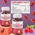 Potassium Magnesium Gummies - 60 Raspberry Gummies, Potassium Citrate 99mg, Magnesium Citrate 250mg, 2 Pack