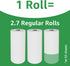 Amazon Basics 2-Ply Flex-Sheets Paper Towels, 12 Basics Rolls = 32 Regular Rolls, 150 Sheets