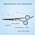 Hair Cutting Scissors, ULG Professional Hair Scissors 6.5 inch Right-Hand Razor Edge Barber Scissors Salon Hair Cutting Shears Made of Japanese Stainless Steel, Hand Sharpened Blue
