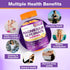 Magnesium Glycinate Gummies 1500mg for Adults with Ashwagandha & B6 - Organic Relaxation, Energy & Muscle Support - 60