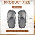 2 Pairs Microfiber Cleaning Mop Slippers for Floor Cleaning House Mop Shoes Men and Women Washable Unisex Dusting Slippers Dirt Cleaning Tool Supplies (Gray, Large)