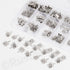 Rustark 100Pcs Battery Spring Plate Assortment Kit Negative to Positive Conversion Spring Contact Plate Battery Springs