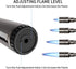 Butane Lighter Torch, Long Refillable Jet Lighter, Windproof with Visual Fuel Window, Flexible Neck for Grill - Black