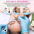 NXJ INFILILA Glue Rings, 100PCS Disposable Plastic for Eyelash Extensions, Nail Art, Tattoo Holder