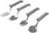 Rehabilitation Advantage Swivel Utensil Set, 4-Piece Adaptive Cutlery with Rotating Handles for
