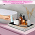 TISHAA Bling Decorative Tray Holder | Makeup Cosmetic Jewelry Ring Key Display Dish | Crystal Rhinestone Glitter