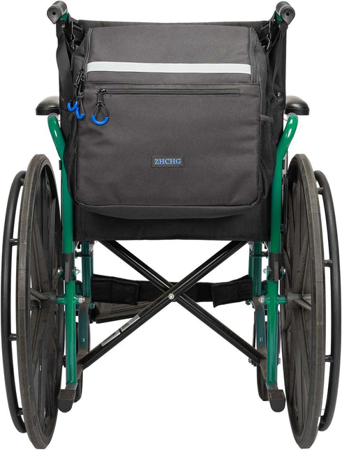 Backpack ZHCHG Wheelchair Bags, Wheelchair with Cup Holder, Wheelchair Bags to Hang on Back, Electric Wheel Chair