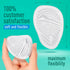 Metatarsal Pads, Ball of foot cushion - Soft Cushion Design - Shock Absorbing - Anti-Slip Strong Adhesive - for Womens High Heel Pain Relief - 3 Pairs (Clear)