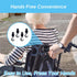 YAFIYGI 4 360 Pcs Walker Hooks Velcro Hook Hanger for Shopping Cart Stroller Diaper Bags Rotation Multipurpose Clip