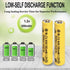 Zsolarigt 10 Packs 300mah 1.2 1.2V AAA Size Volt Nicd Solar Batteries, NICD Triple A Rechargeable Battery for Outside