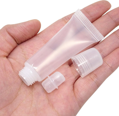 Honbay 10PCS 8ml Refillable Clear Lip Gloss Balm Containers