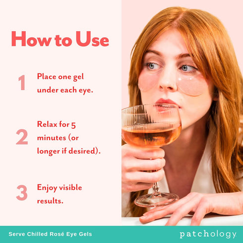 Patchology Hydrating Under Eye Patches for Dark Circles, Hyaluronic Acid Serum Eye Mask (5 Pairs)