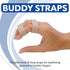 Rolyan Buddy Straps, 1" Hook and Loop Straps for Finger Injuries - Pack of 25