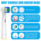Replacement Toothbrush Heads Compatible with Oral B Braun, 12 Pcs for 7000/Pro 1000/9600/500/3000/8000