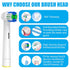 Replacement Toothbrush Heads Compatible with Oral B Braun, 12 Pcs for 7000/Pro 1000/9600/500/3000/8000