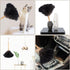 Ostrich Feather Duster, 16 Inch Black Genuine Ostrich Feathers with Wood Handle, Eco-Friendly Cleaning Duster