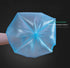 100 Pcs Kitchen Garbage Bags, 4 Gallon Blue 45x60Cm Trash Bags with Handles for Bathroom, Small Trash Bags, Contractor