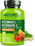 NATURELO Vitamin C Vegan Supplement with Organic Acerola Cherry Extract, 500 mg VIT C per Cap, 90 Capsules