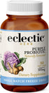 ECLECTIC INSTITUTE Raw Fresh Freeze-Dried Non-GMO Purple Probiotic for Digestive and Intestinal Support, 90 CT (300 mg)