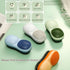 Two-Sided Laundry Stain Remover Brush, Soft Bristle for Scrubbing Tough Stains on Delicate Fabrics, Easy to Grip Blue