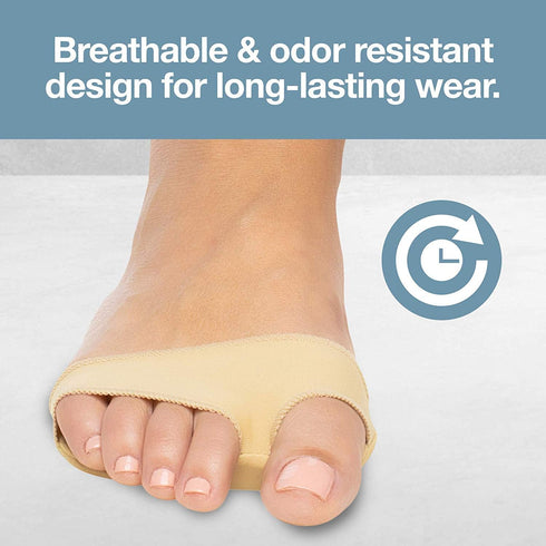 ZenToes Metatarsal Cushions, Ball of Foot Pads for Metatarsalgia, 1 Pair (Large, Women 8-10, Men 9-11)