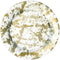 Caspari Splatterware Paper Dinner Plates in Gold - Pack of 8