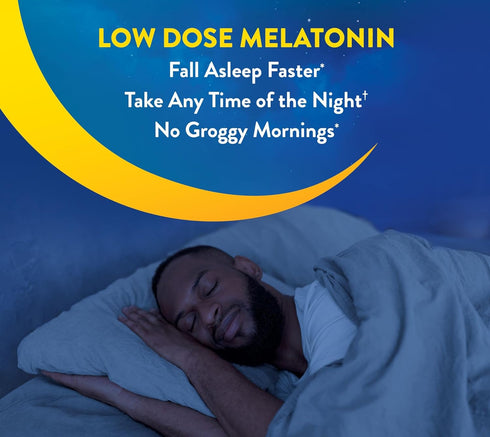 MidNite Back to Sleep Low Dose Melatonin Sleep Aid, 1.5 mg, 30 Quick Melt Tablets