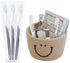 Packaged, (50 Pack) FKYzixeh Grey Handle Toothbrush Bulk, Disposable Toothbrushes Individually Toothbrush for Travel