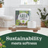Aria 100% Recycled Toilet Paper, 1 Pack of 6 Rolls, 3 Soft Layers with Recyclable Paper Packaging