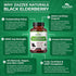 Zazzee USDA Organic Black Elderberry 10:1 Extract, 5000 mg Strength, 120 Vegan Capsules, 2 Month Supply