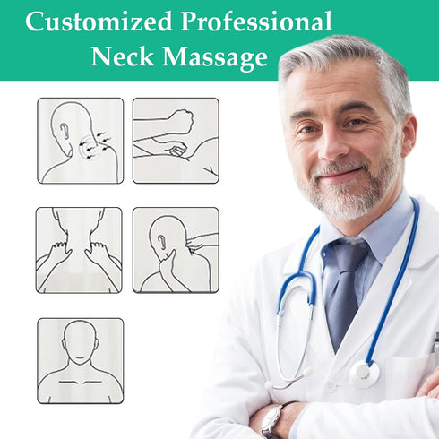 OBRADOYA 2.0 Massager4 Heads6 Modes14 (1 Vitality Magic Pro Neck Massager - Upgraded Neck Heated Massage Adjustable