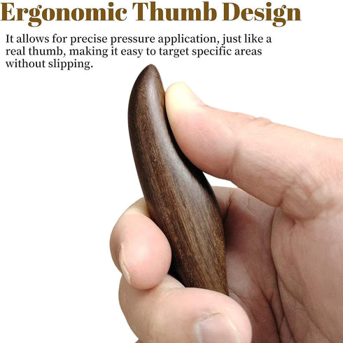 KINTEGOOD Sandalwood Acupuncture Pen, Wooden Acupressure Foot Reflexology Tool, Deep Tissue Massage Trigger Point