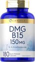 Carlyle DMG Supplement | 150 mg B15 | 180 Capsules | Non-GMO, Gluten Free, N-Dimethylglycine