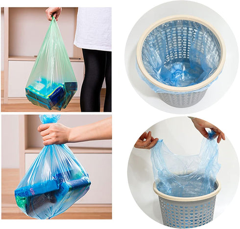 Small Trash Bags - Strong Unscented Waste Bags, 4 Gallon 120 Counts for Bedroom Kitchen Bathroom
