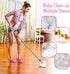 2 Pairs Microfiber Slipper Mop Slippers for Floor Cleaning, Reusable Dust Tool for Women, Men, House, Kitchen, Office