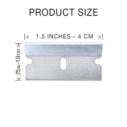 Single Edge Razor Blade 10 Pack - Straight Edge Razor Blades in Storage Box, Heavy Duty Single Sided