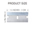 Single Edge Razor Blade 10 Pack - Straight Edge Razor Blades in Storage Box, Heavy Duty Single Sided