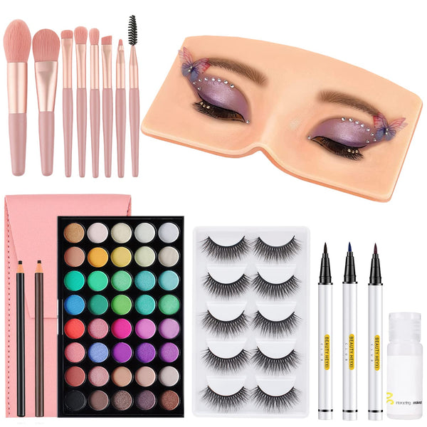 3D Reusable Makeup Practice Face Board, Makeup Mannequin for Professional Artists, Students, and Beginners