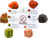 Set 6 Amazing Gemstone Crystals for Fertility Manifestation, of Carnelian, Unakite, Peach Moonstone, Garnet, Red Jasper