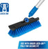 Unger Professional Lock-On 10” Bi-Level Soft Wash Brush, Compatible with 48" Water-Flow Pole for Cleaning