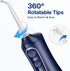 Bitvae C6 Portable Cordless Water Flosser for Teeth Cleaning, 6 Jet Tips, USB Rechargeable, IPX7 Waterproof, Midnight