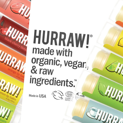 Hurraw! Banana Lip Balm: Organic, Certified Vegan, Cruelty Free, Non-GMO, 100% Natural Ingredients, Made in USA