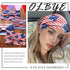 Olbye 4th of July Headbands - USA Patriotic Hair Accessories, American Flag Wide Knotted Turban Headband