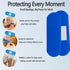 SHEHARUHI 200 Pack 1" 3" PE Blue Adhesive Bandages for Food Service and Catering, Metal Detectable, Waterproof Woven PE
