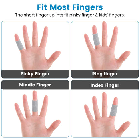 10 Pcs Finger Compression Sleeves, Protectors for Trigger Finger, Arthritis, Swelling, Breathable Pain Relief