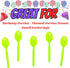 Lime Plastic Spoons (24 Pack) - Lightweight Disposable Cutlery for Parties and Occasions