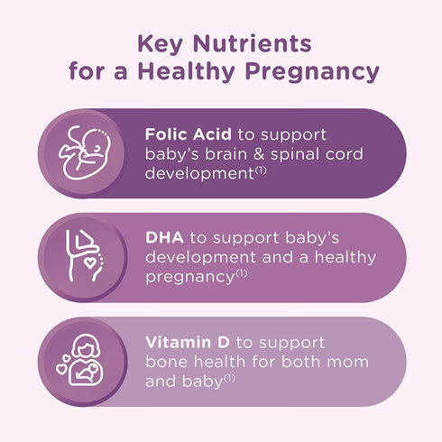 Centrum Prenatal Multivitamin Gummies, 60 Count - Mixed Berry and Orange Flavors with DHA and Folic Acid, 30 Day Supply