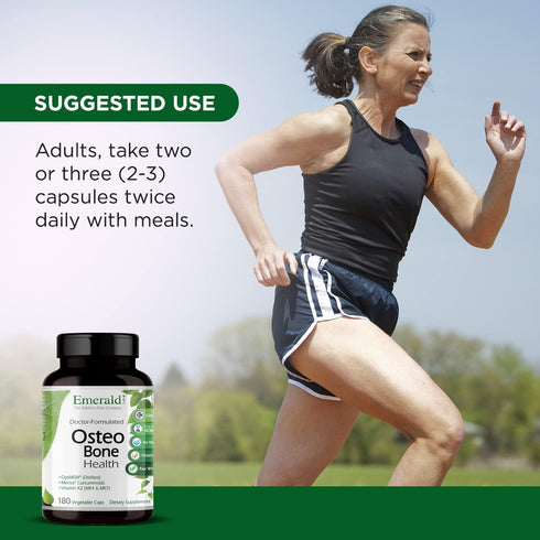 EMERALD LABS Osteo Bone Health Supplement, Immune Support & Bone & Joint with Vitamin D3, K2, Calcium, 180 Veg Capsules