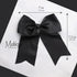 Jumbo Bow Clip with Tails, Black